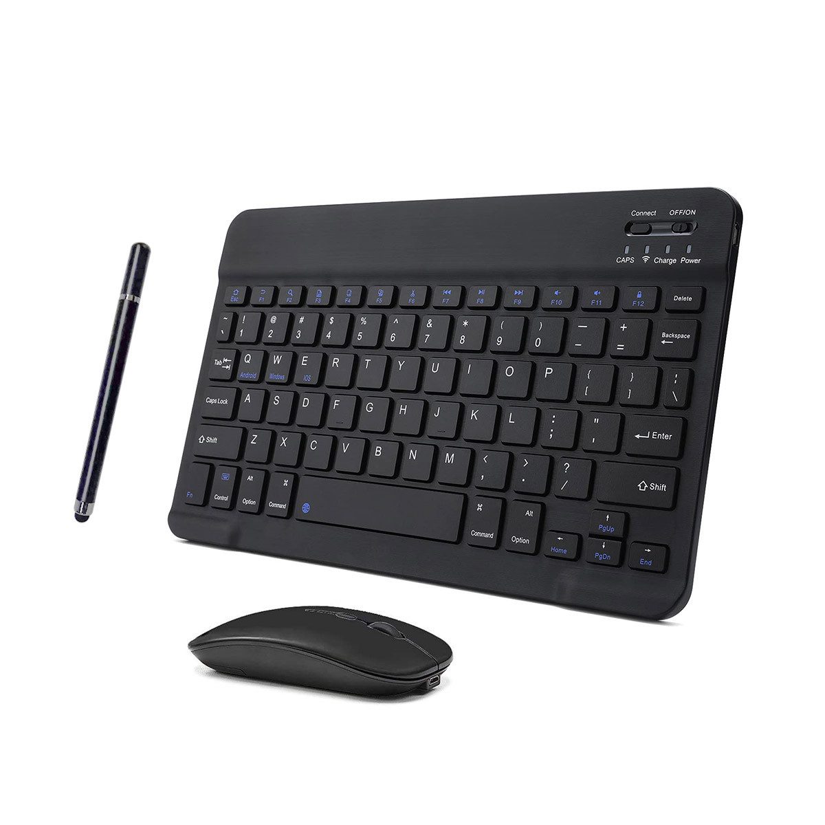 BUFO Tastatur, Maus, Eingabestift 3-in-1-Set drahtlose Bluetooth-Verbindung Tablet-Tastatur