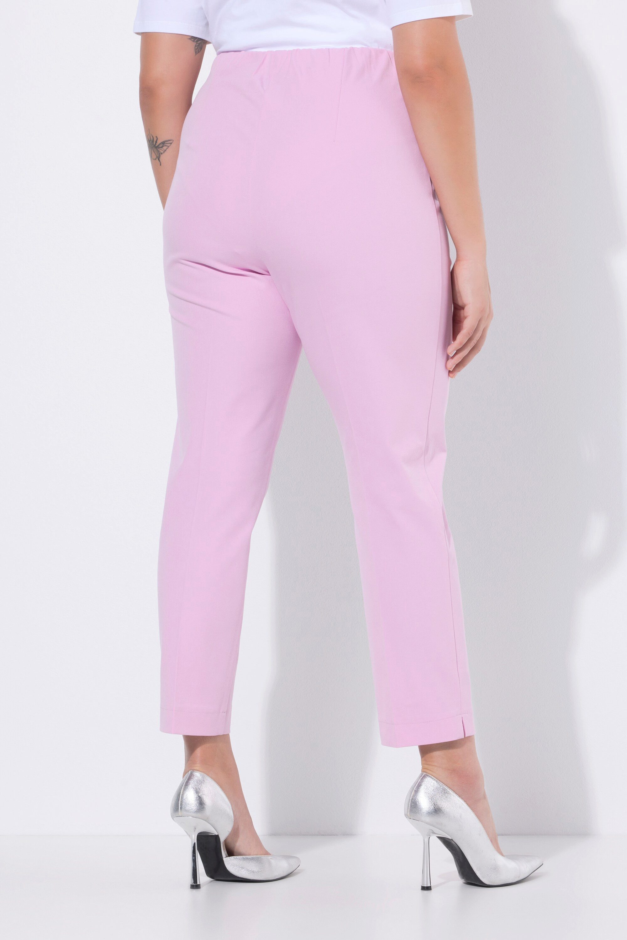 Ulla Popken Funktionshose 7/8-Hose schmales Bein Elastikbund