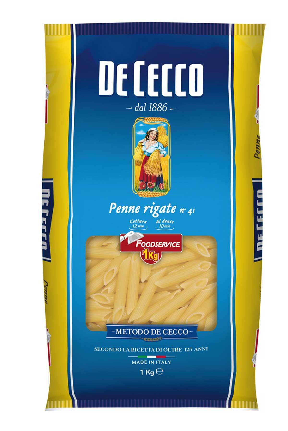 DE CECCO Nudeln, De Cecco Penne Rigate Nr. 41 Nudeln aus Hartweizengriess 500g
