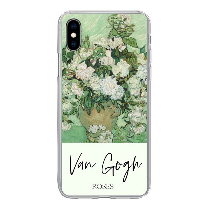 MuchoWow Handyhülle Malerei - Blumen - Van Gogh Handyhülle Apple iPhone Xs Smartphone-Bumper Print Handy