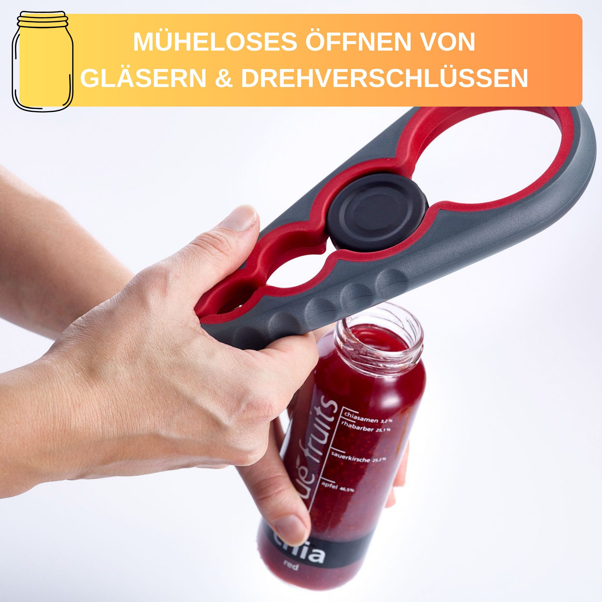 Thiru Multiöffner Deckelöffner für viele unterschiedliche Größen bis ø 6,5