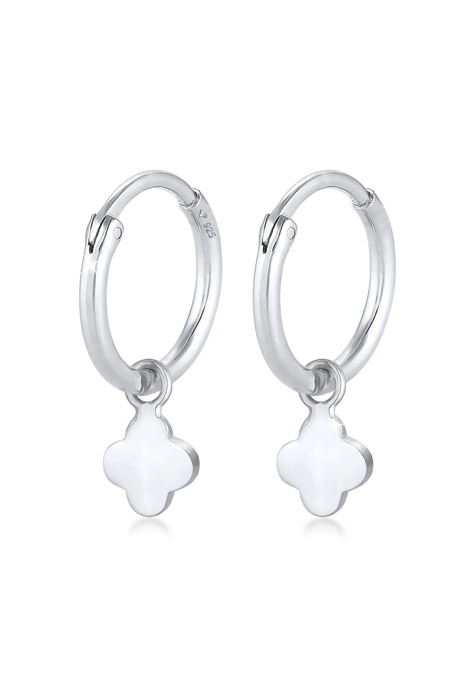 Elli Paar Creolen Creolen Kleeblatt Glück Symbol 925 Silber günstig online kaufen