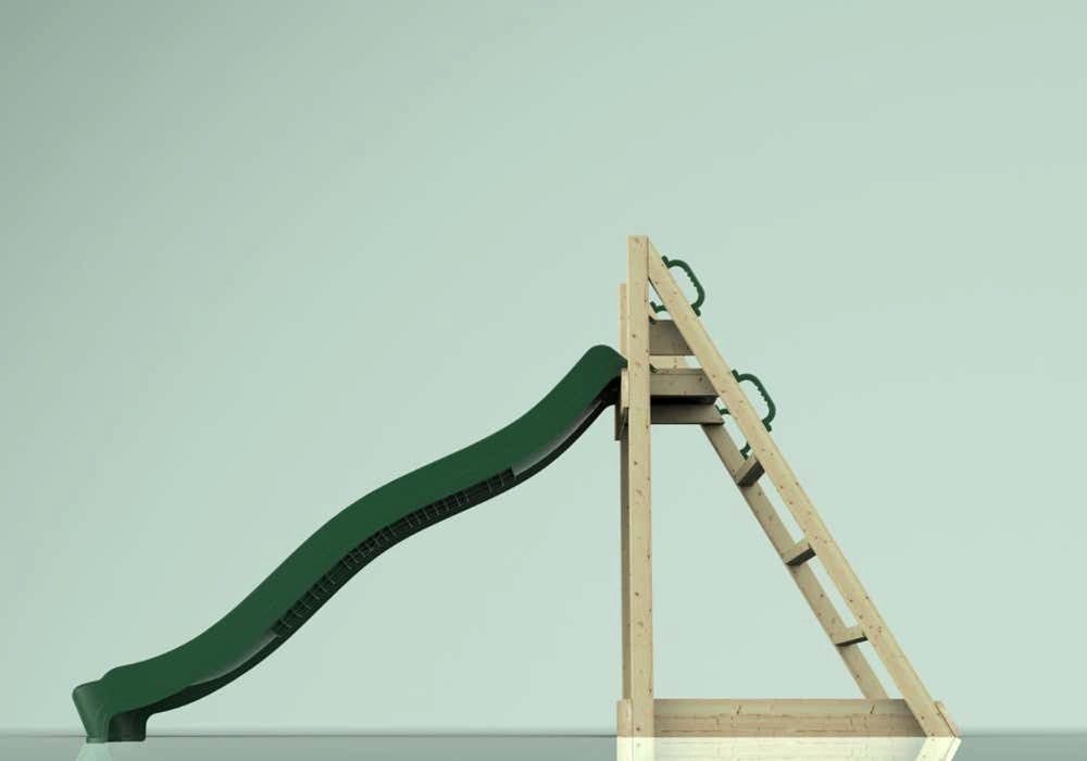 OutdoorToys Rutsche Kolibri, aus Holz mit Rutsche