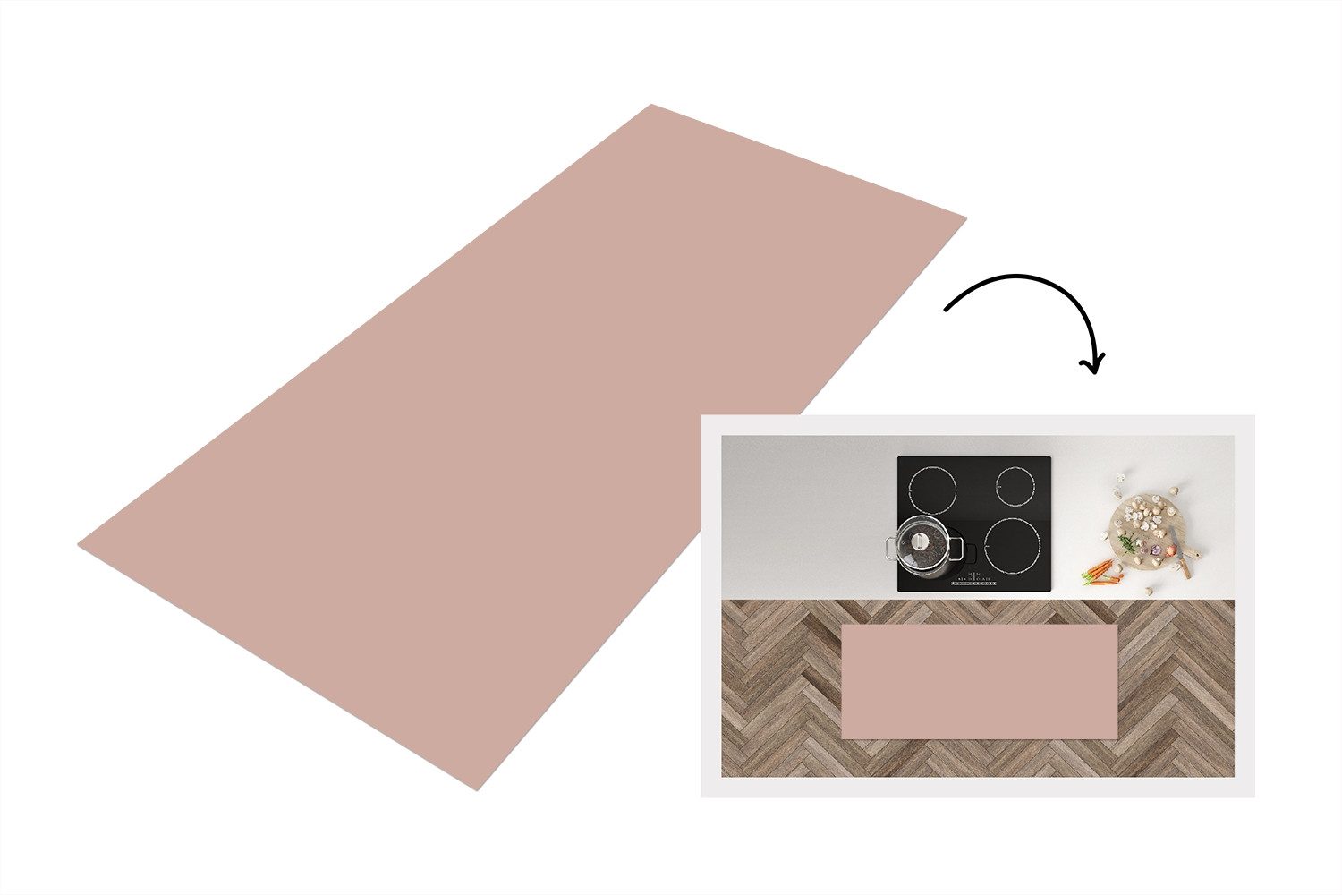 MuchoWow Küchenläufer Rosa - Palette - günstig online kaufen