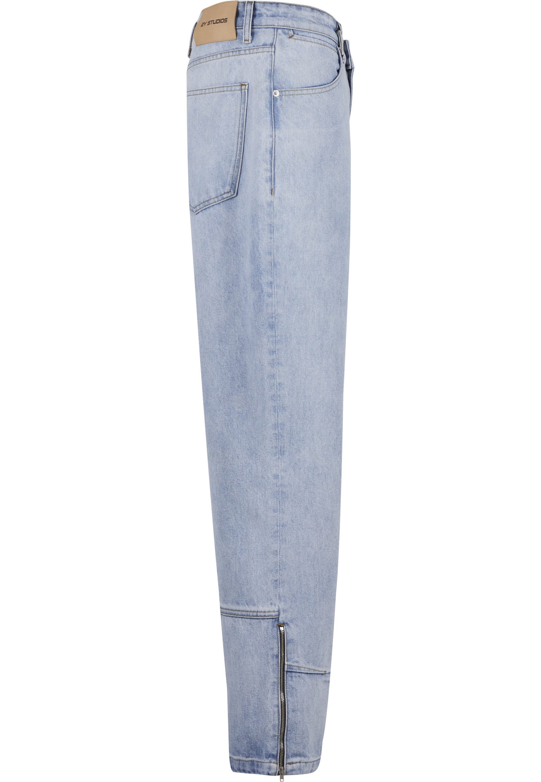 2Y Studios Bequeme Jeans 2Y Studios Neal Zipper Baggy Jeans