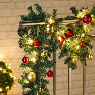HI Christbaumschmuck Weihnachtsgirlande 80 LEDs Warmweiß (1-tlg)