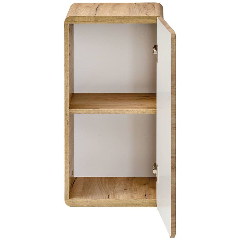 Lomadox Unterschrank LUTON-56-CRAFT Badezimmer hängend, Wotan Eiche Nb. Nb., B/H/T ca. 35/68/32 cm – Bild 4 von 5