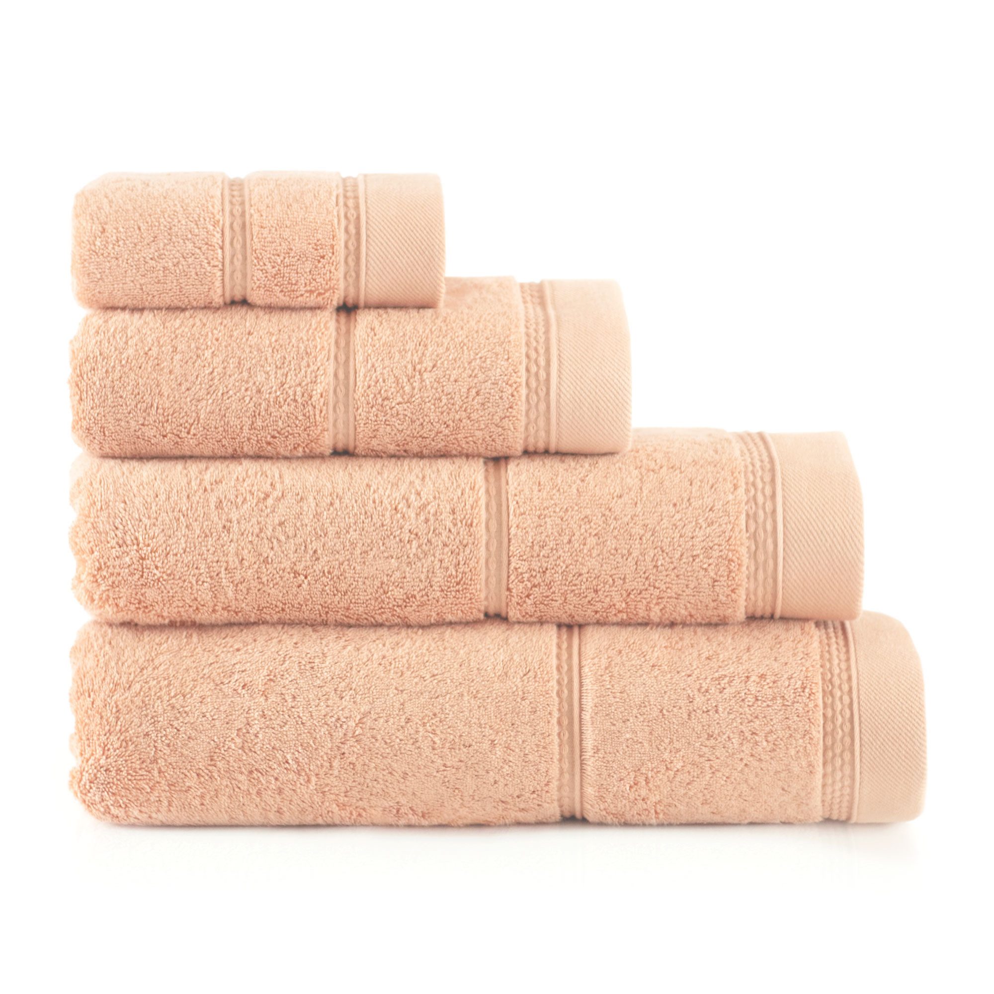 Zwoltex Handtücher 650g/m² großes Handtuchset weich saugstark Baumwolle Rosa, (GOTS Bio Baumwolle OEKO-TEX zertifiziert Handtuchset 4tlg)