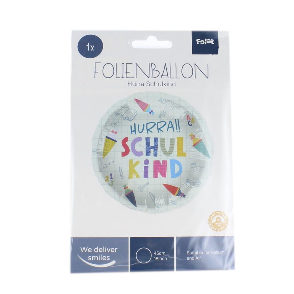 Folat Schulheft Folienballon - Schulanfang - Ø ca. 45 cm