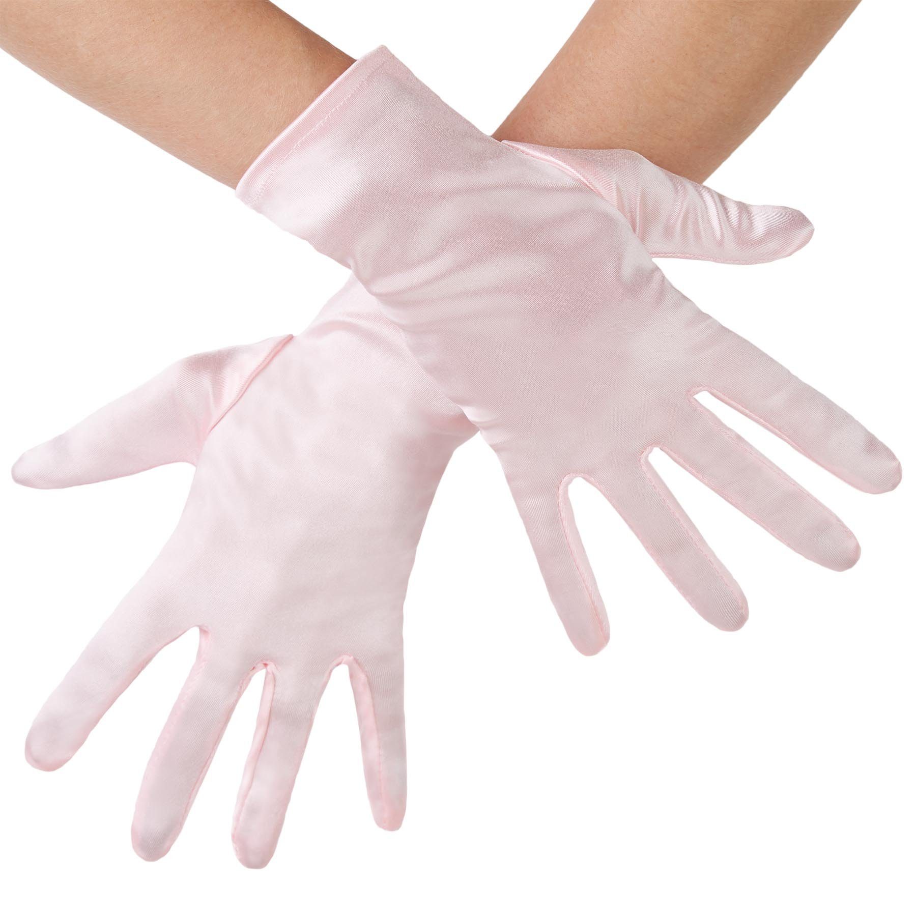 dressforfun Kostüm Satin-Handschuhe, Edle Satin-Handschuhe in Einheitsgröße