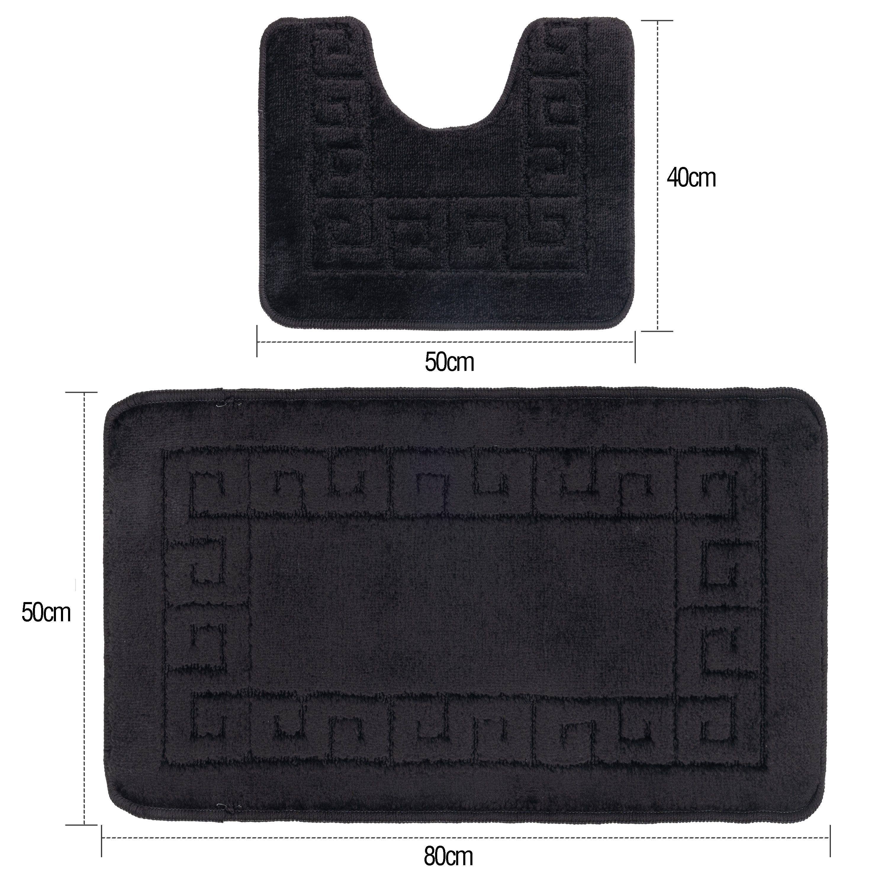 Ribelli Badematte Badezimmerteppich Set 2tlg, Badezimmermatte günstig online kaufen
