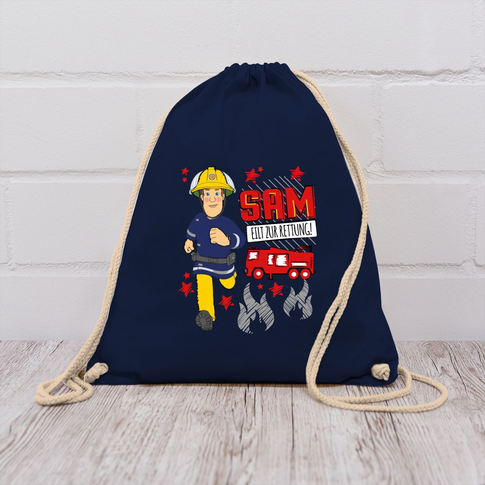 Shirtracer Turnbeutel Sam eilt zur Rettung, Feuerwehrmann Sam Tasche