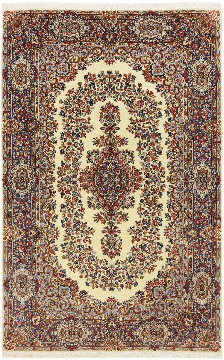 Orientteppich Kerman Rawar 164x244 Handgeknüpfter Orientteppich / Perserteppich, Nain Trading, rechteckig, Höhe: 12 mm