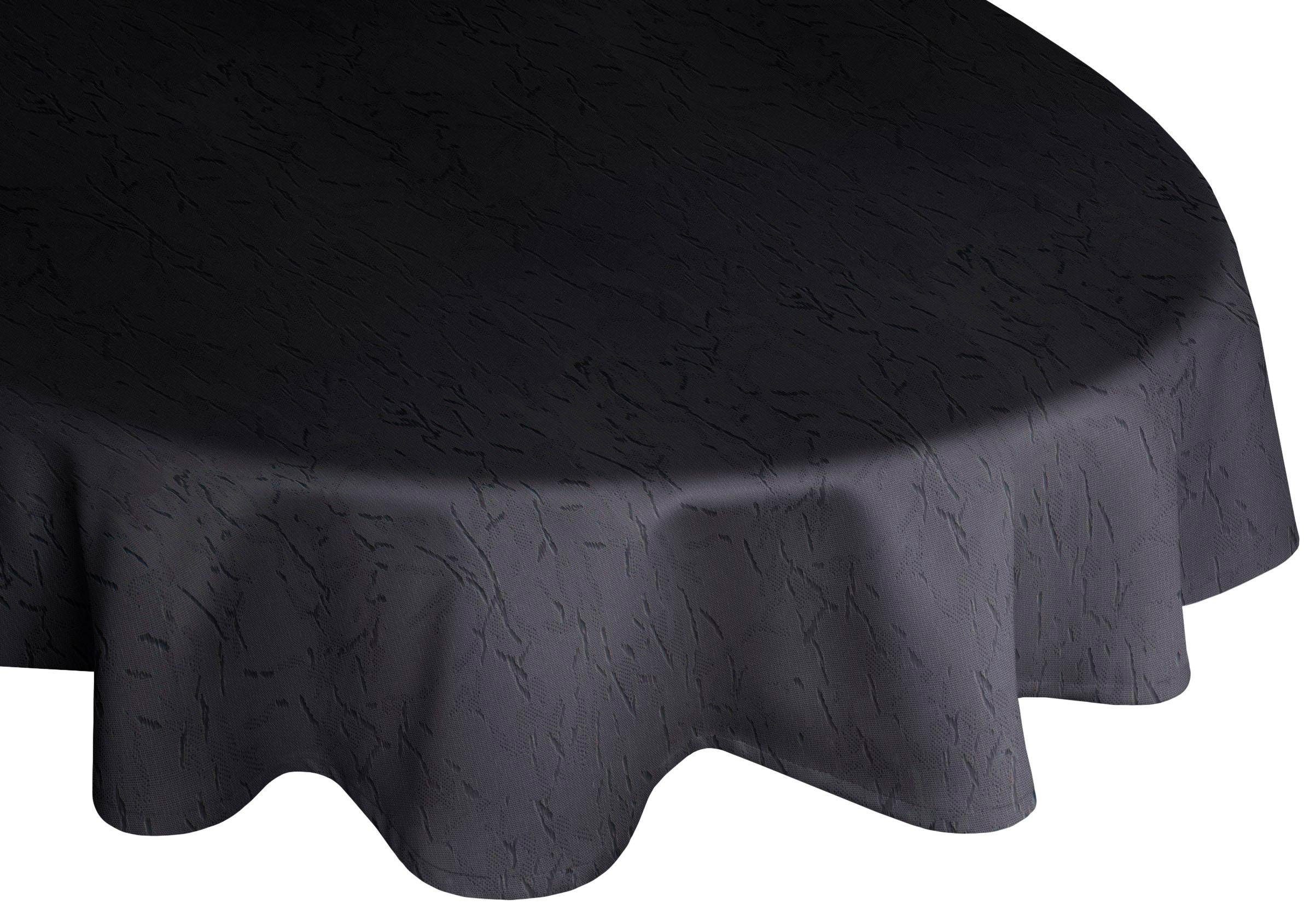 Wirth Tischdecke Lahnstein, oval schwarz | Tischdecken