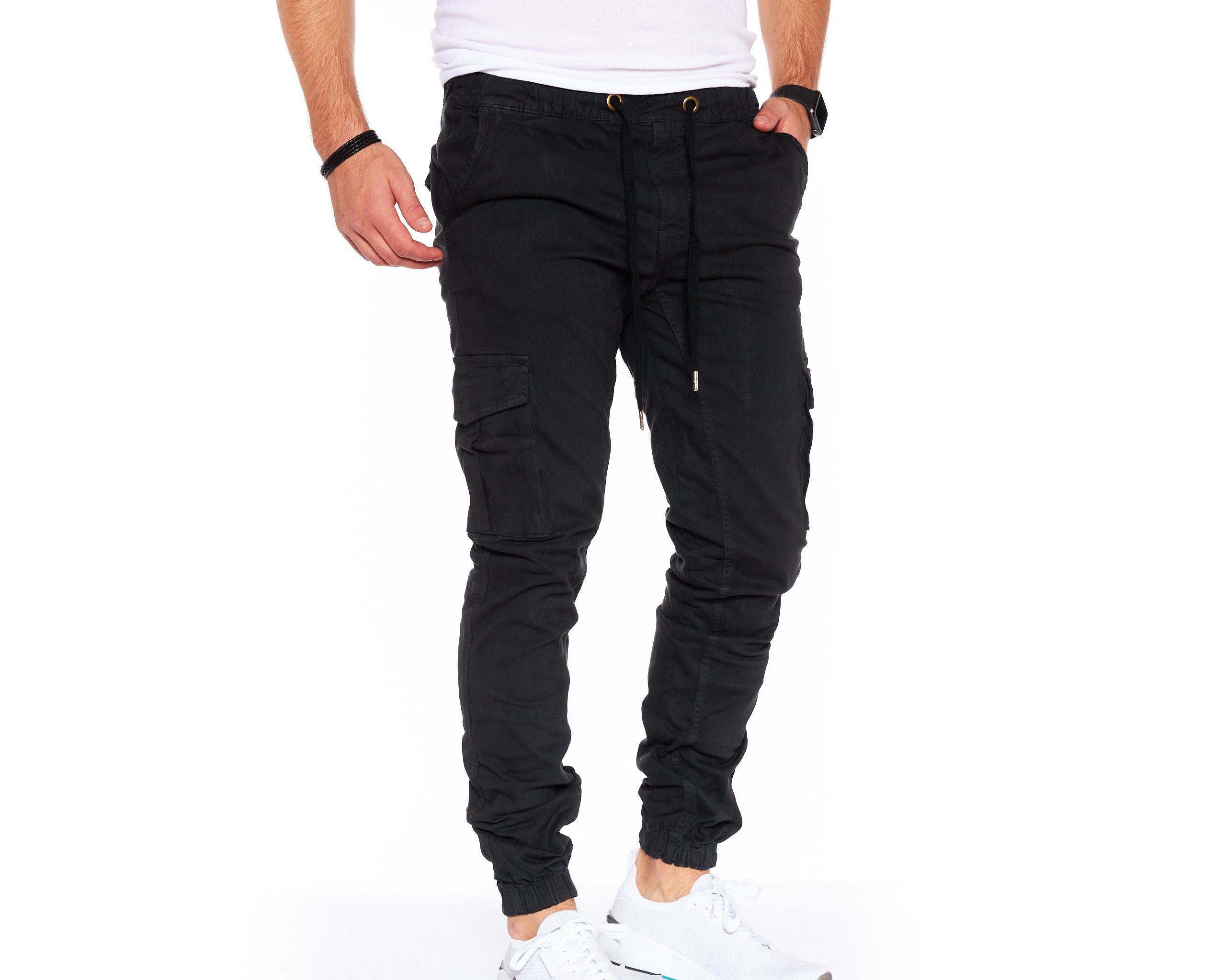 Styleko Chinohose Slim fit Cargohose Herren günstig online kaufen