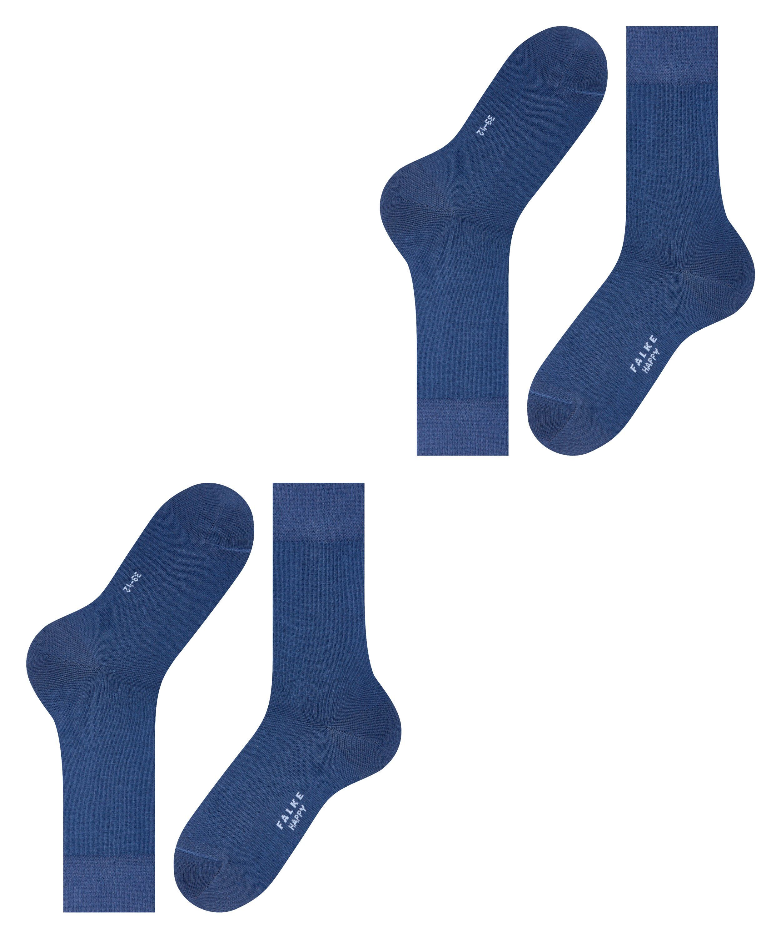 FALKE Socken Happy 2-Pack Socken (2-Paar) Set aus 2 Paar Baumwollstrümpfen