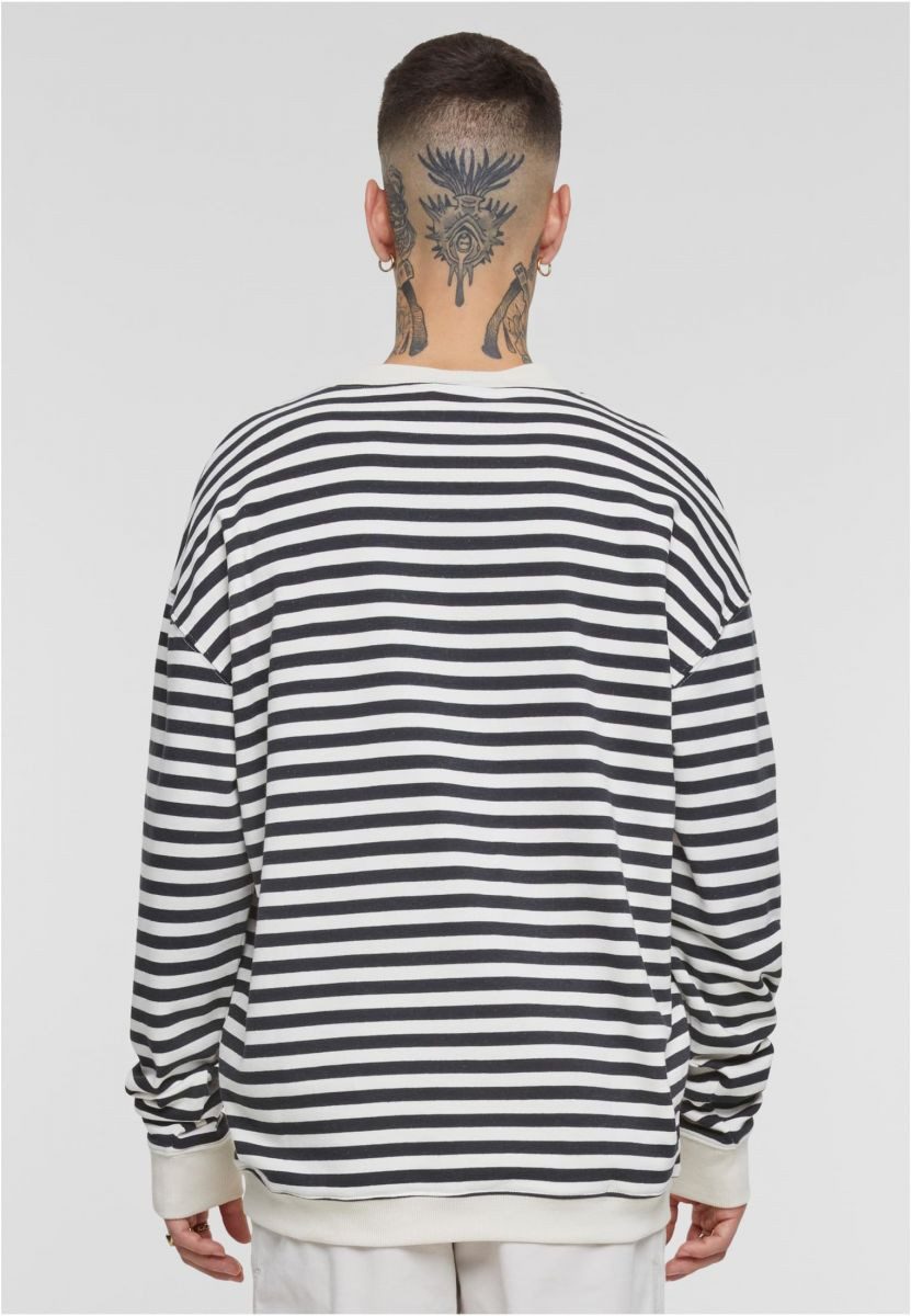 URBAN CLASSICS Sweatshirt Striped Crewneck Herren Langarm Pullover