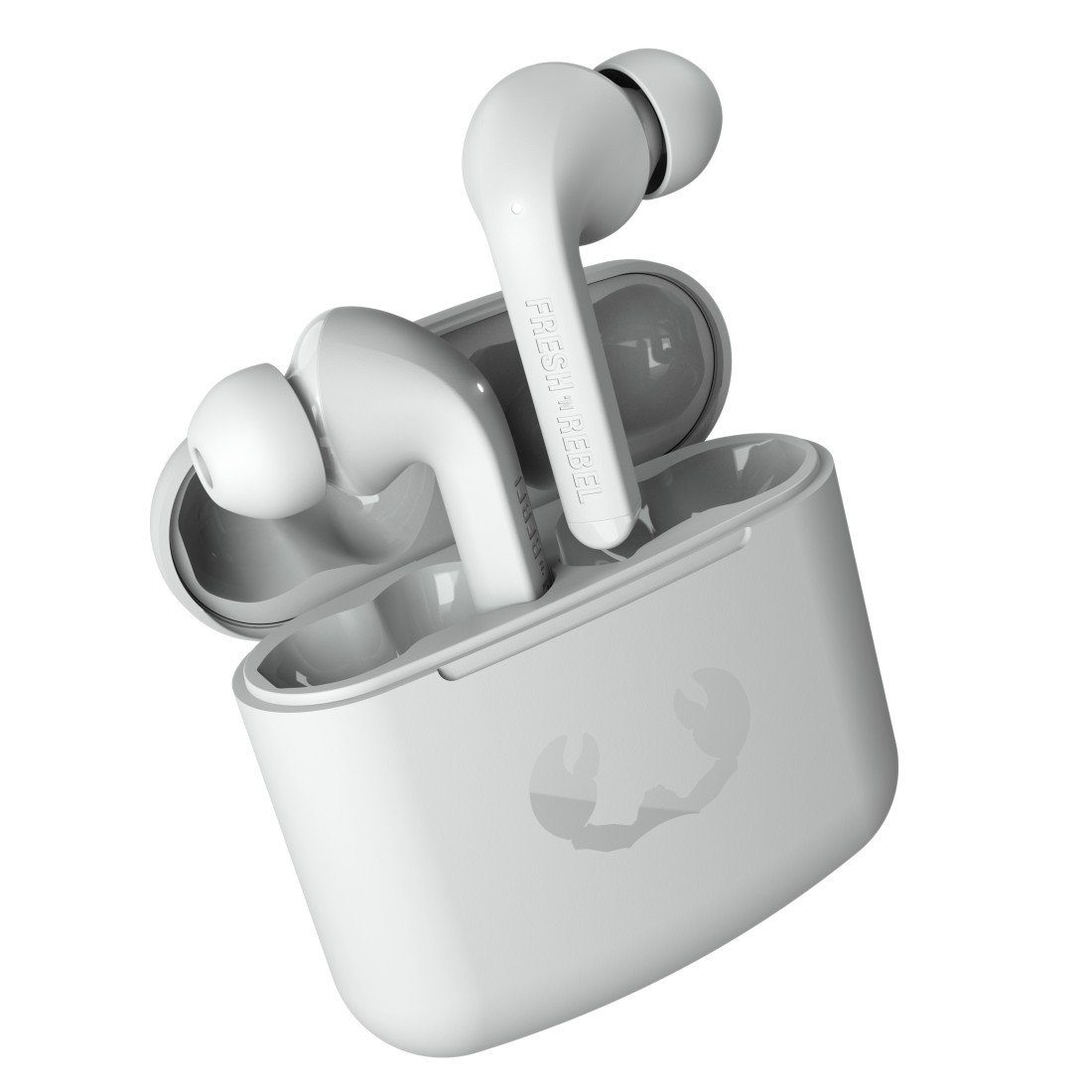 Ice Wireless, In-Ear-Kopfhörer TWINS (LED True wireless 1 TIP Grey Google Ladestandsanzeige, Rebel Fresh´n Siri) TWS Assistant,