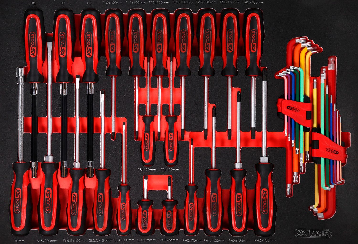 Brilliant Tools Schraubendreher Schraubendreher-Satz in Schaumstoffeinlage, 41-tlg (811.0041)