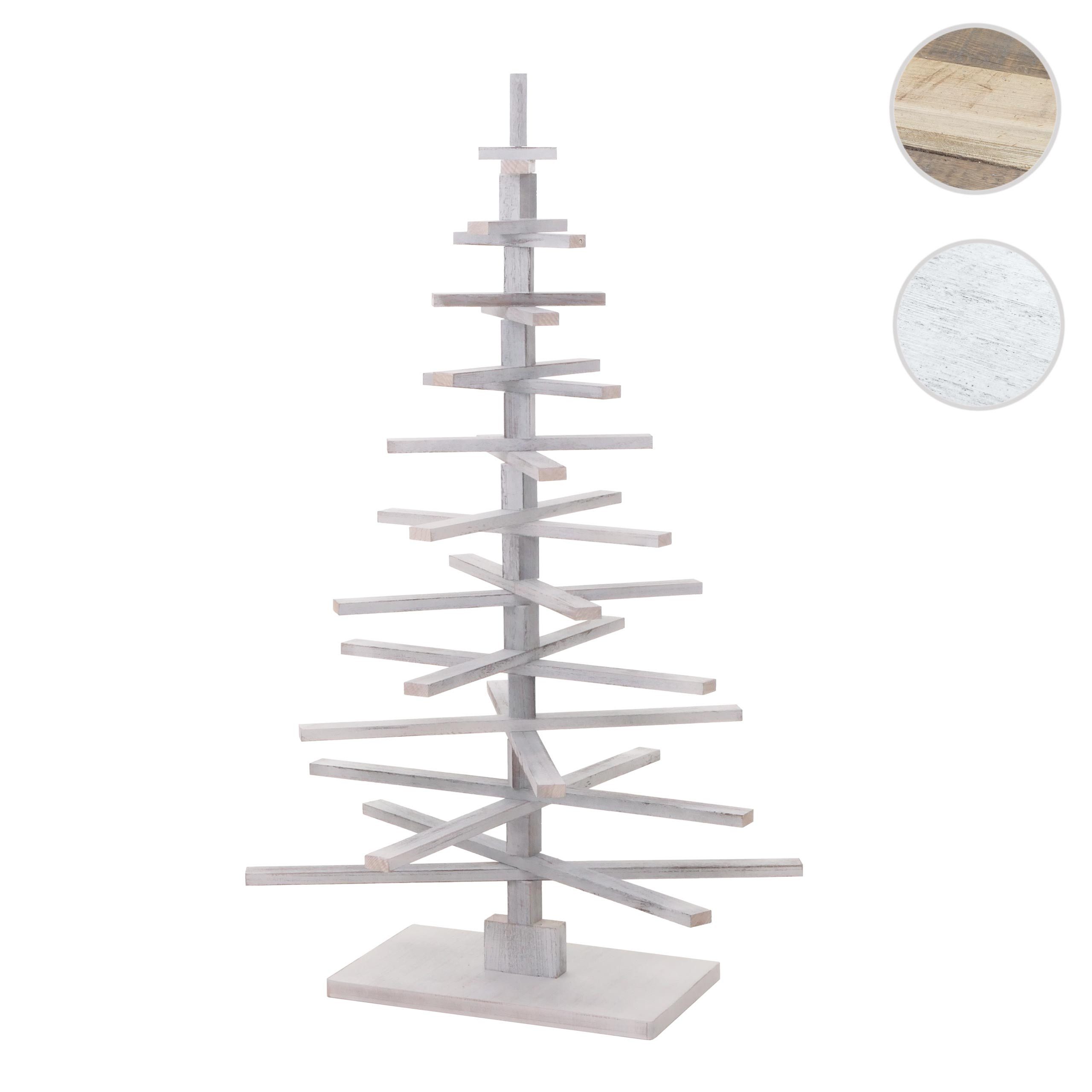MCW Künstlicher Weihnachtsbaum MCW-H77, Shabby-Look, 3D-Optik, verstellbare Holzelemente