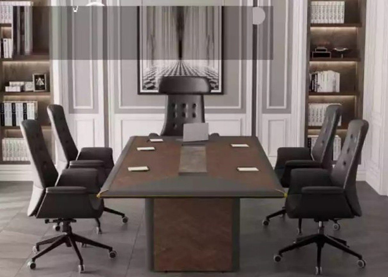 JVmoebel Konferenztisch Massivholz Konferenztisch Besprechungstisch Büromöbel Designer (1-St., 1x nur Tisch), Made in Europa