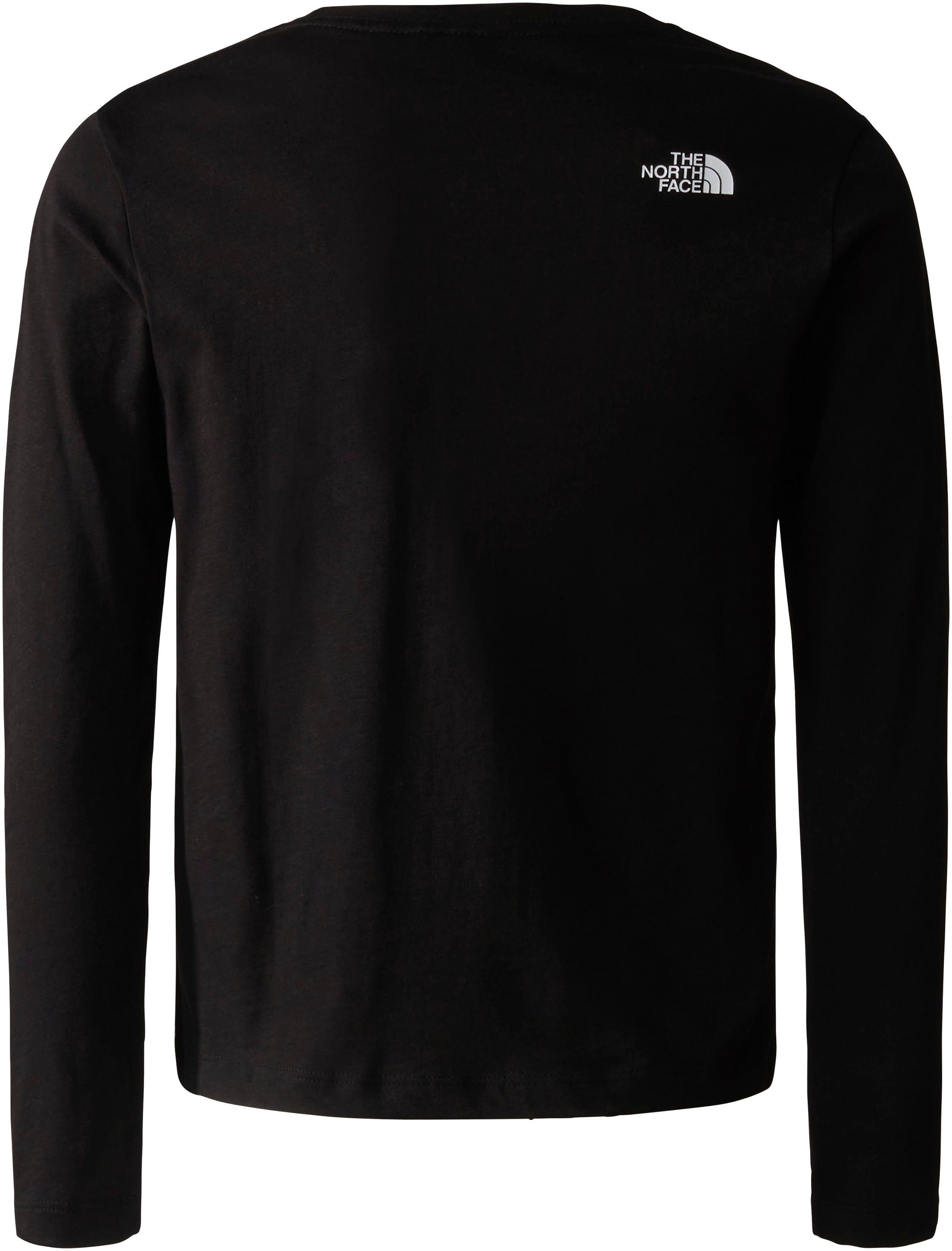 The North Face aus - Kinder TEEN Baumwolle Sleeve EASY für atmungsaktiver Langarmshirt weicher, TEE Long