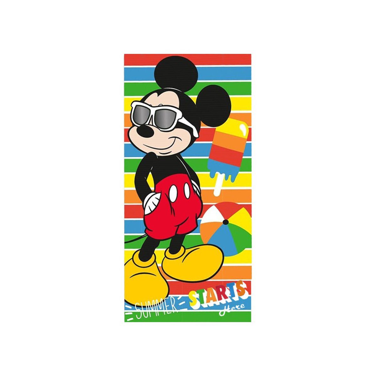 Disney Badetücher Mickey Mouse Badetuch 70x140cm – Summer Strandtuch, 100% Baumwolle (1-St)