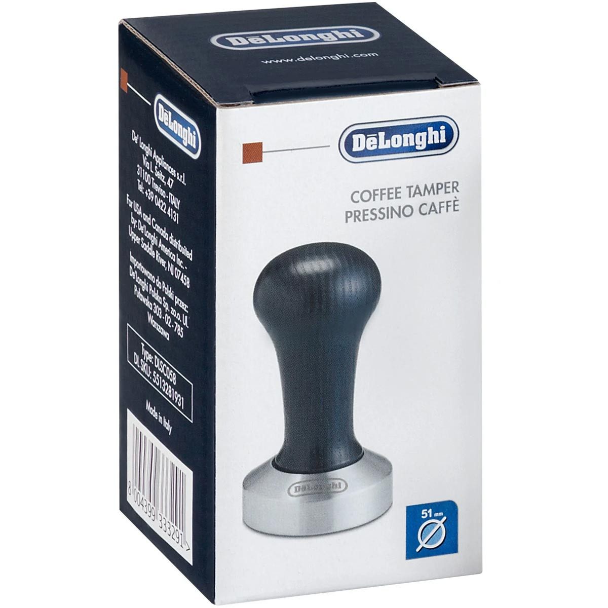 De'Longhi Kaffeemühle DLSC058 Kaffee-Tamper blau/silber