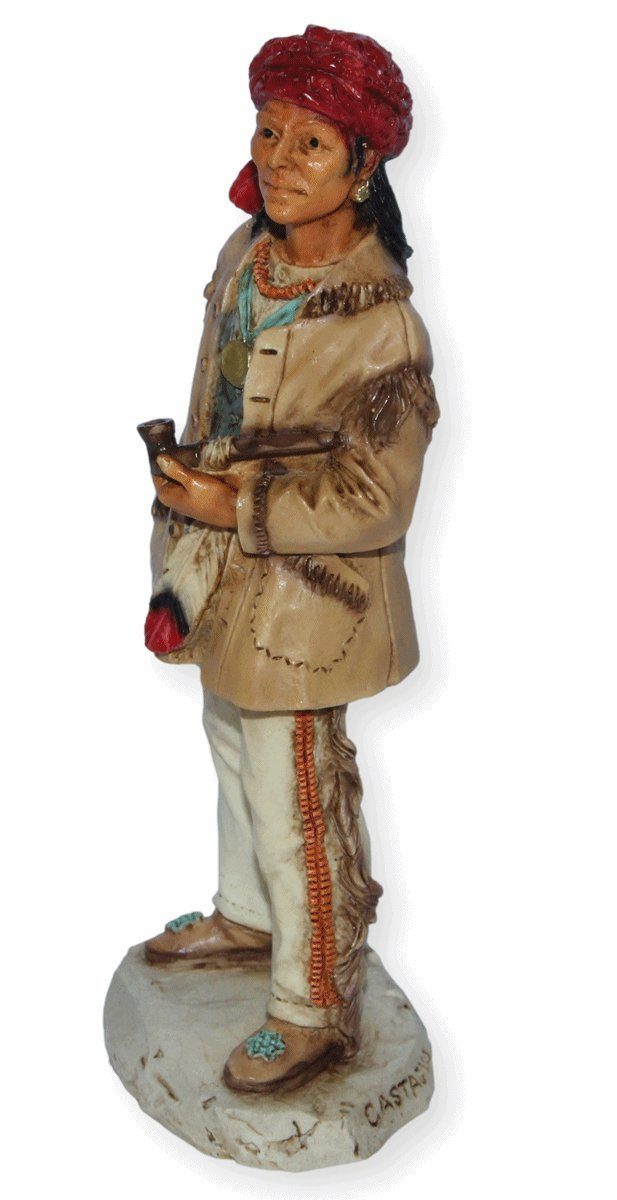 Castagna Dekofigur Native American cm H Sequoyah Erfinder Deko 16 Figur Castagna
