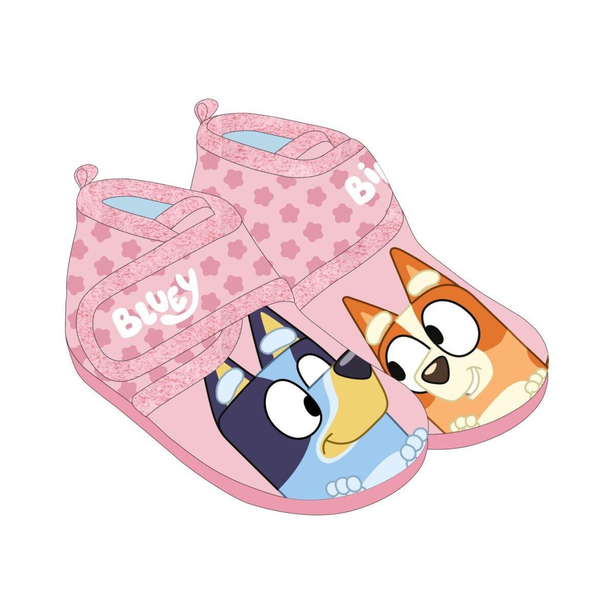 Bluey Bluey Домашняя обувь Kinder rosa 23–28 Pantoffeln bequem Pantoffel