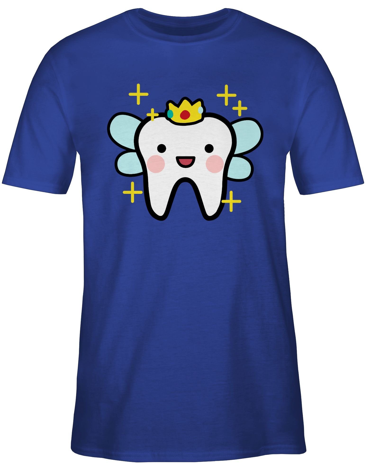 Geschenk Outfit Zahnme - Zahnfee Zahnarzt Krone Shirtracer Zahn-Fee mit T-Shirt Karneval Royalblau 2 Zahnarzthelferin