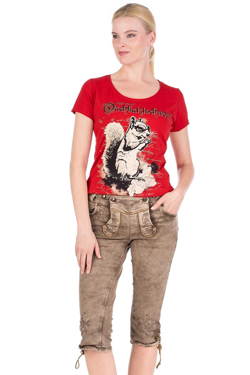 Hangowear Trachtenjeans Trachtenjeans Damen - OVIDA KB - schlamm