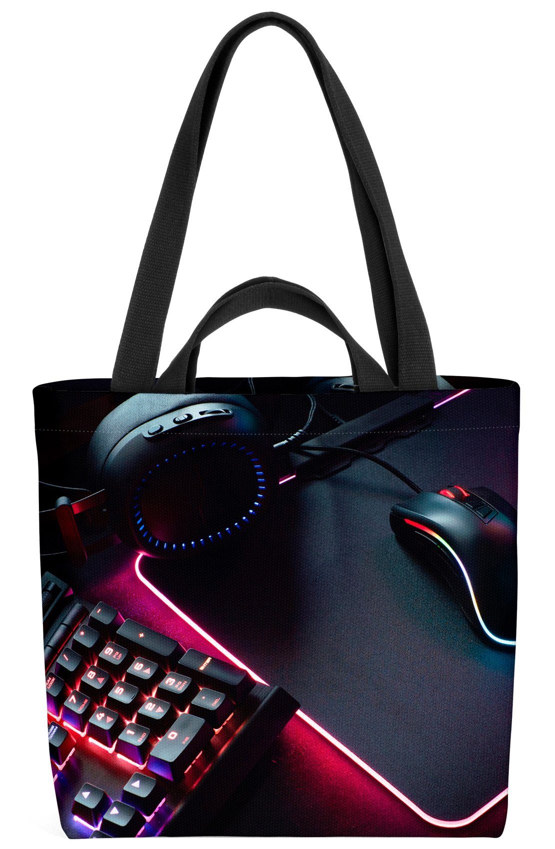 VOID Henkeltasche (1-tlg), Gamer Set Up Gaming computer tastatur laptop technologie büro key cyb