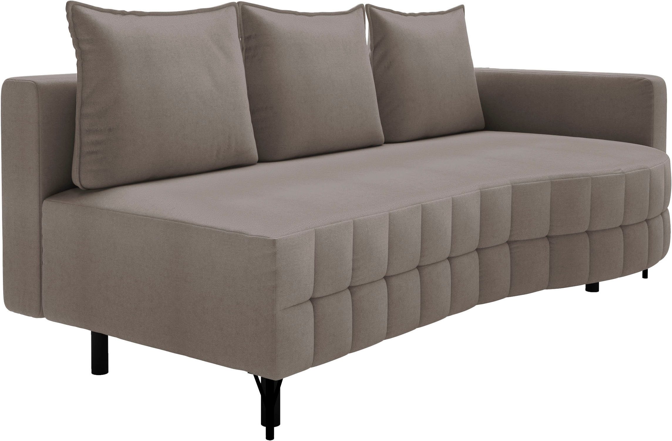 exxpo - sofa fashion Loungesofa T wiggy Schlafsofa mit Bettfunktion und Bettkasten, komfortabler Federkern, super Sitzkomfort, elegante Formensprache
