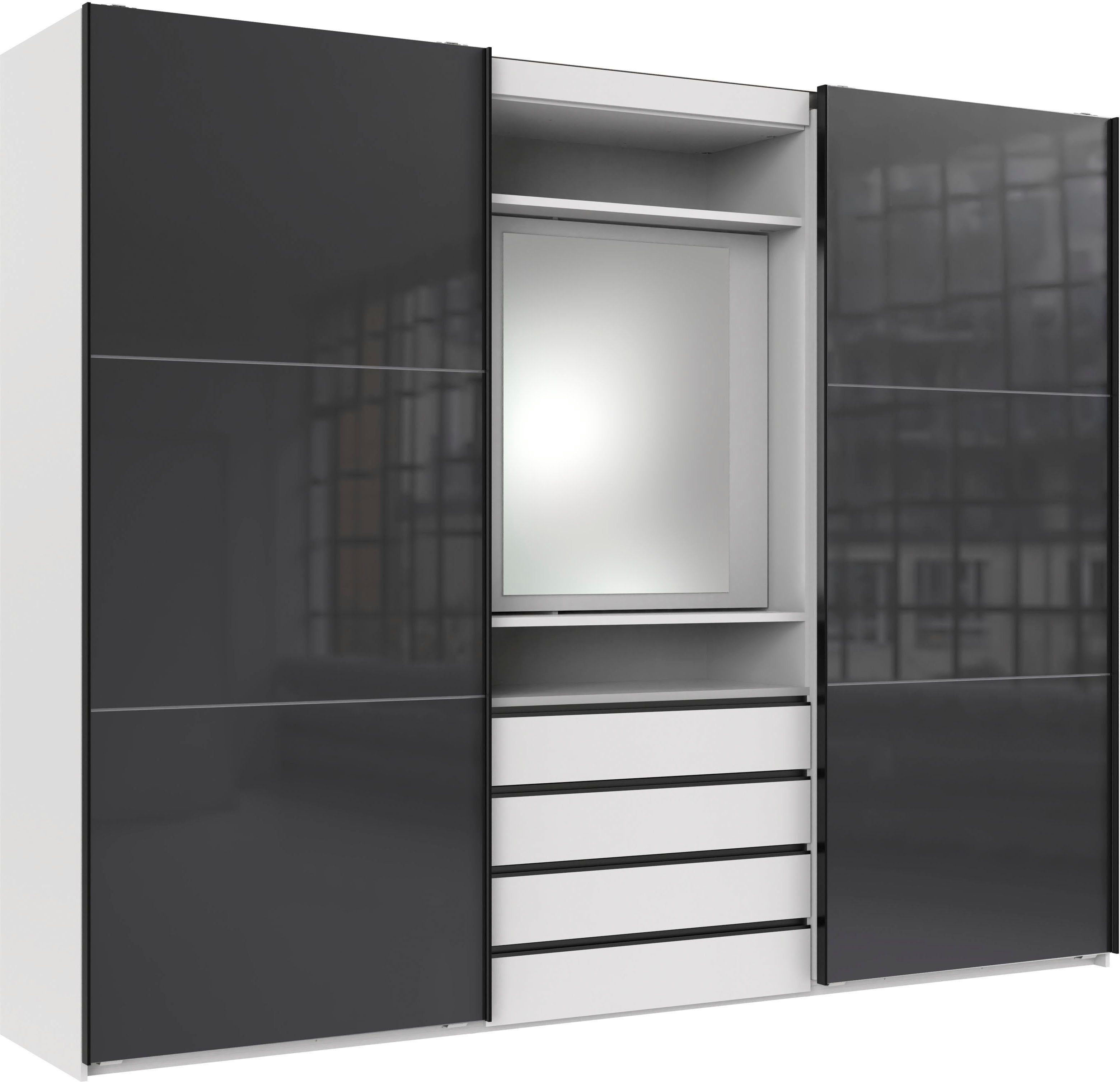 Wimex Schwebetürenschrank Magic by fresh to go mit drehbarer Spiegeltür