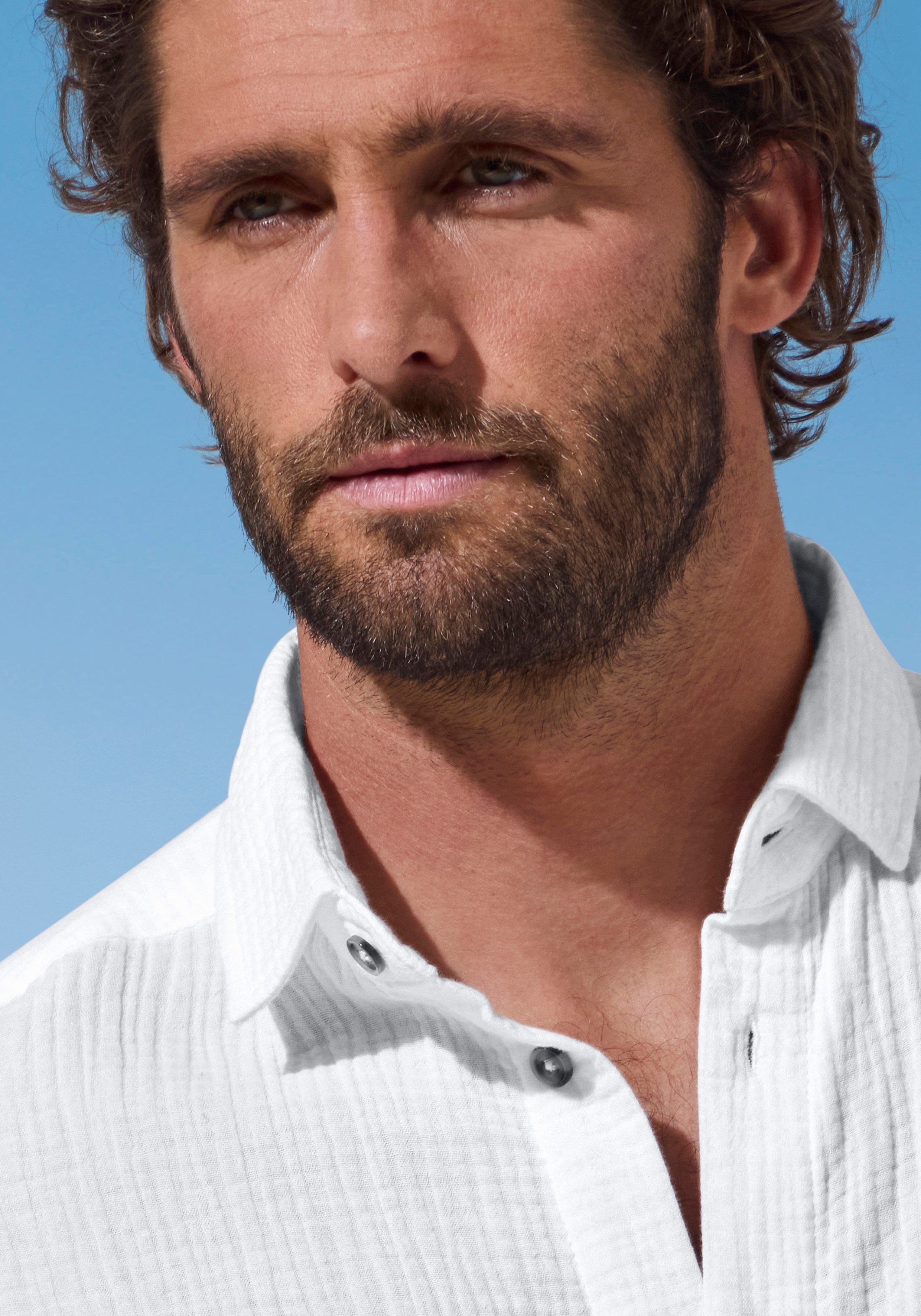 Beachtime Langarmhemd Regular fit Langarm, Freizeithemd aus Musselin-Ware