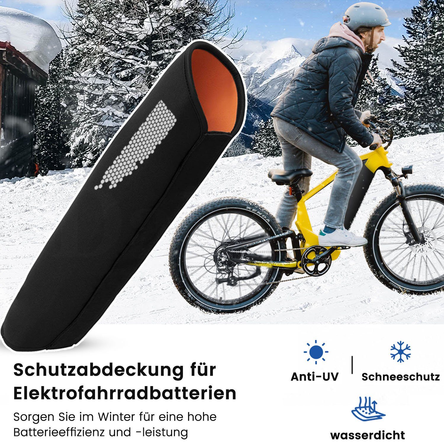 Akku Umfang mit Reflektoren cm Daisred Akku-Schutzhülle 30-38 E-bike Schutzhülle