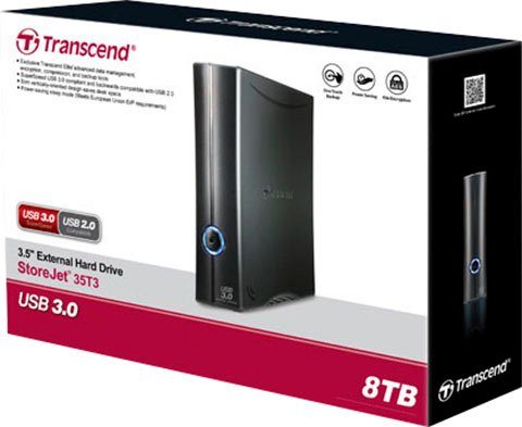 Transcend StoreJet 35T3 externe HDD-Festplatte (8 TB) 3,5"