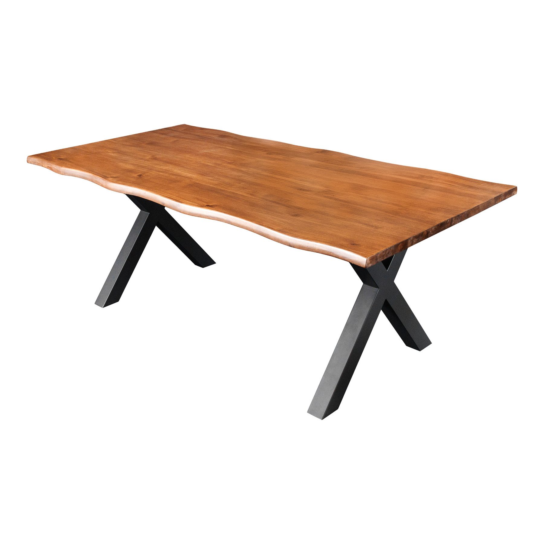 riess-ambiente Baumkantentisch GENESIS 160cm braun/schwarz · günstig online kaufen
