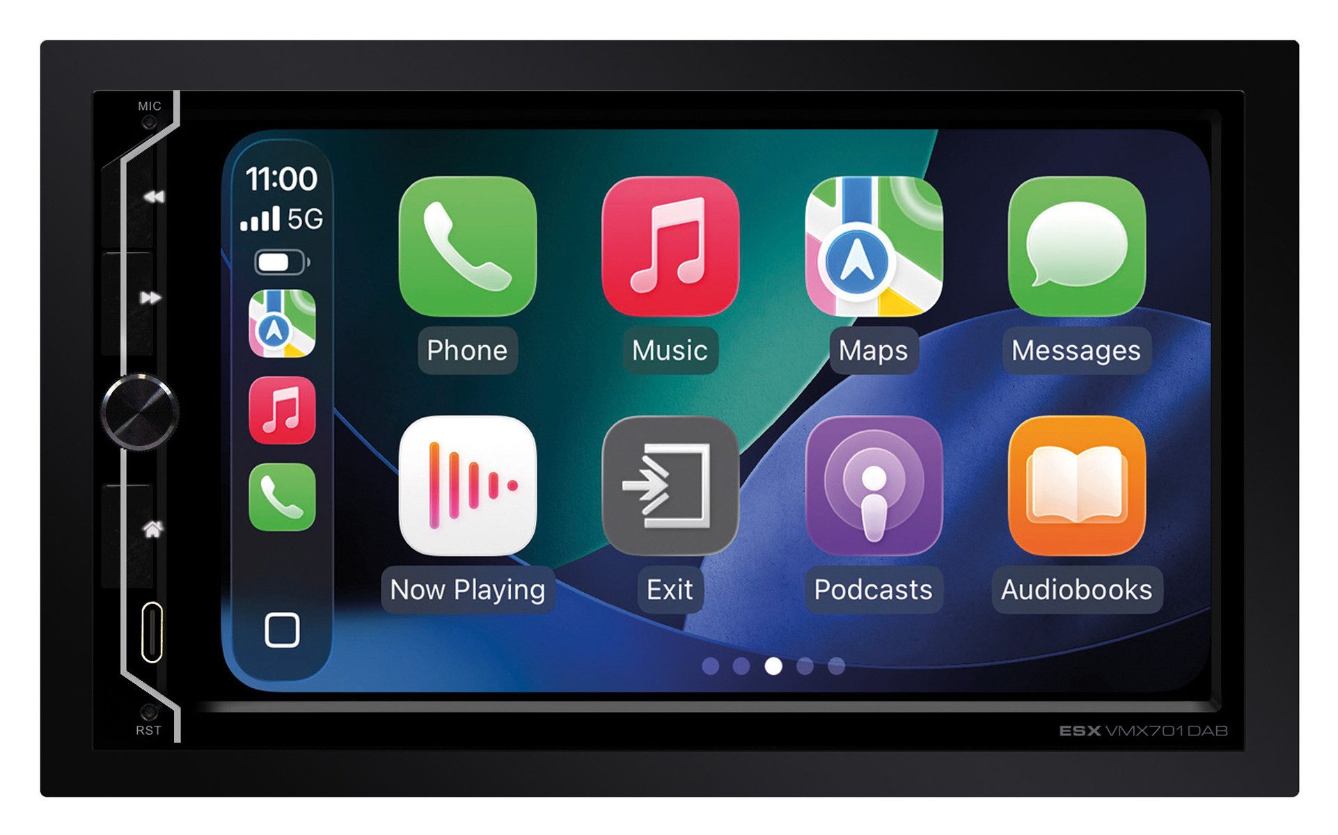 ESX VISION VMX701DAB, Universal 2-DIN Media Moniceiver mit 7" Touchscreen Autoradio