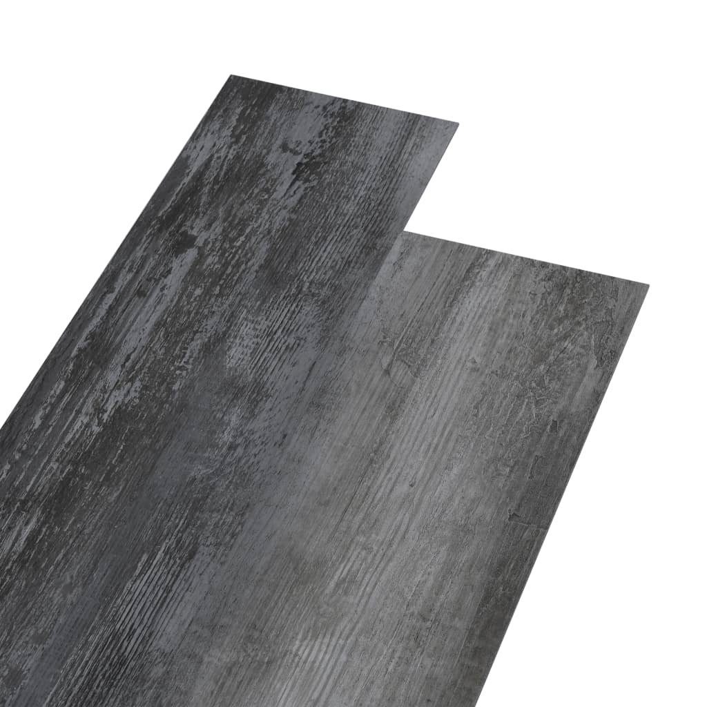 Teppichboden PVC-Fliesen 5,02 m² 2 mm Selbstklebend Glänzend Grau, vidaXL