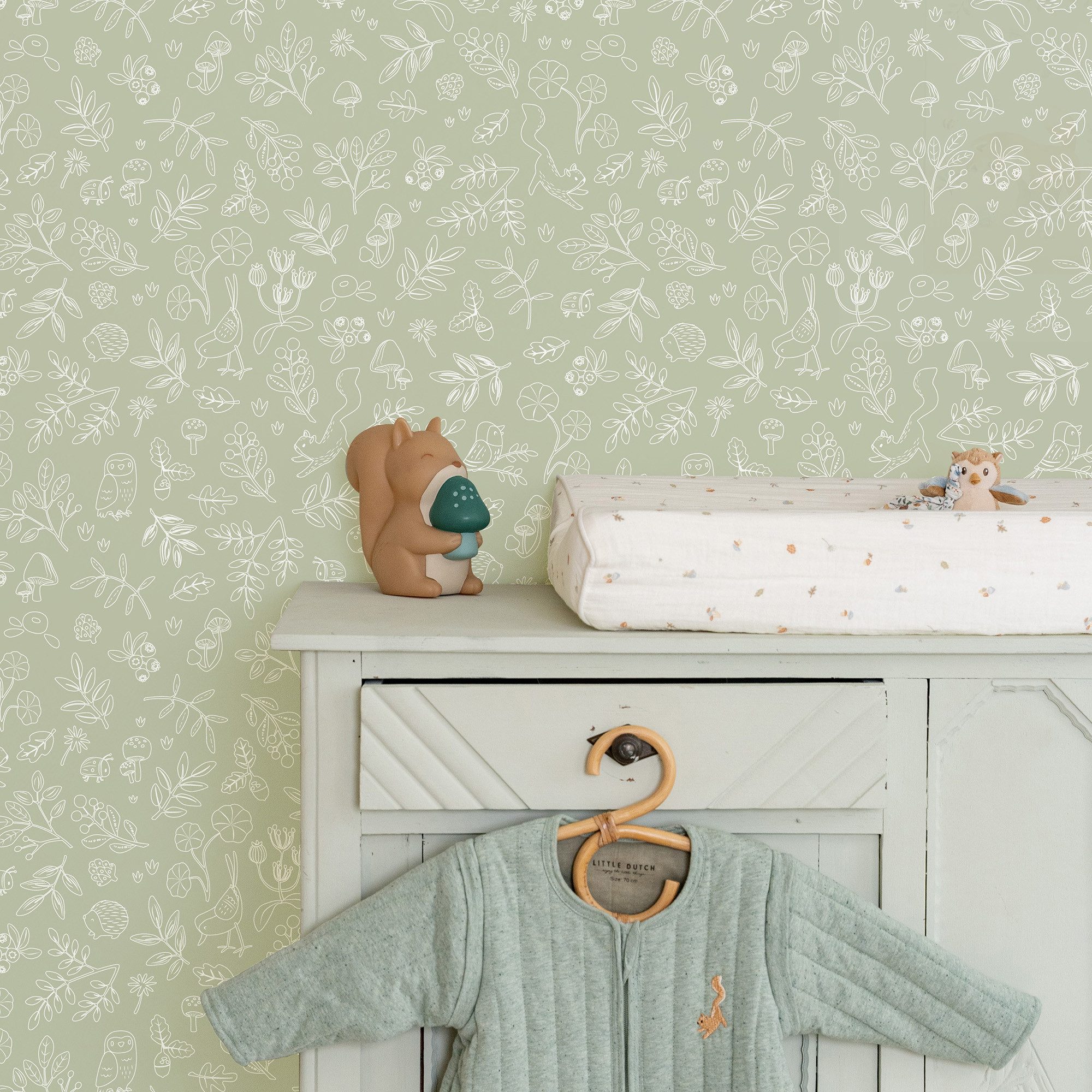 LITTLE DUTCH Vliestapete Forest Wonders, glatt, grafisch, (1 St), Design Ta günstig online kaufen