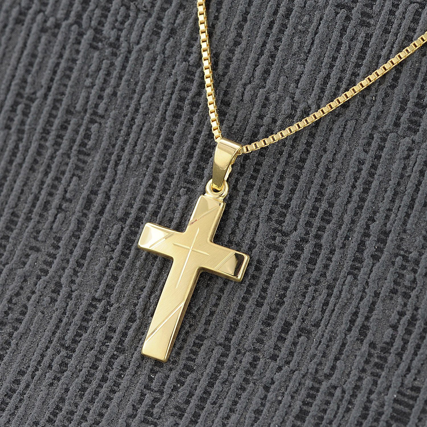 trendor Kette mit Anhänger Kreuz Anhänger günstig online kaufen