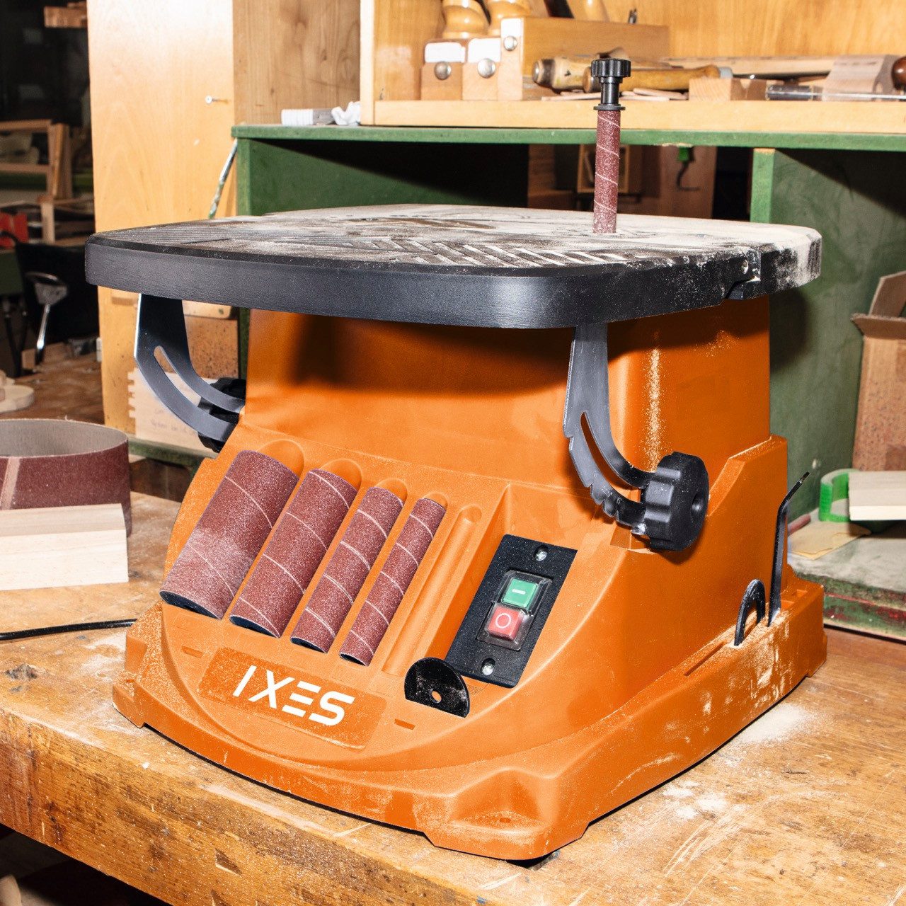 Scheppach Spindelschleifmaschine IXES IX-BSO600 Oszillierender Spindelschle günstig online kaufen