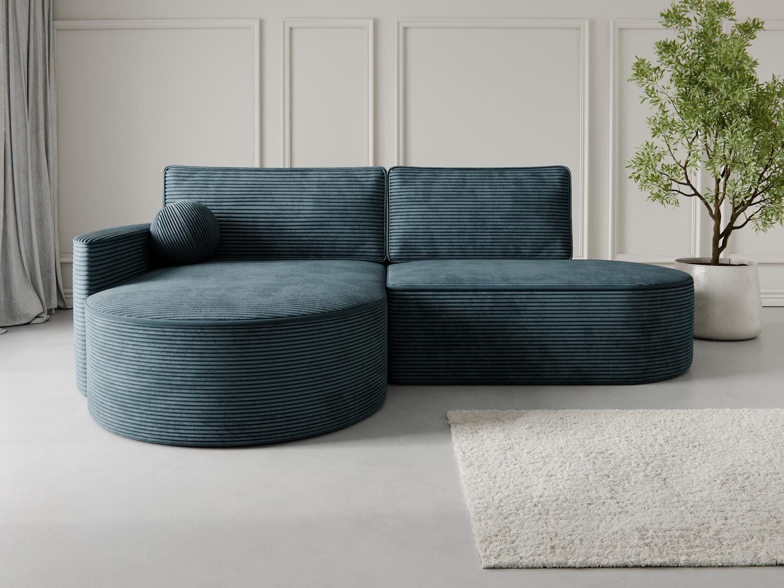 Compleo Ecksofa L MORENO, Designer Couch günstig online kaufen