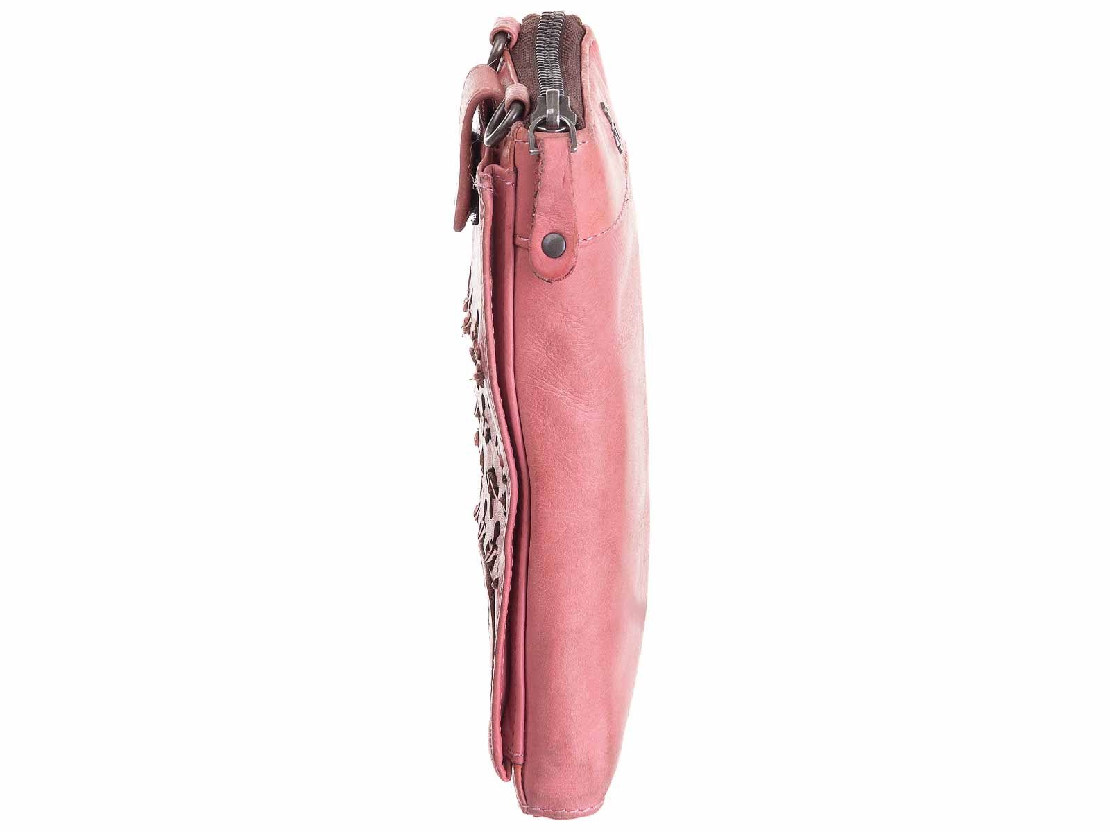 HARBOUR 2nd Umhängetasche Lina Leder Handytasche (1 Stück, 1-tlg., B/H/T)ca. 10/18,5/3 cm), gewaschenes Leder