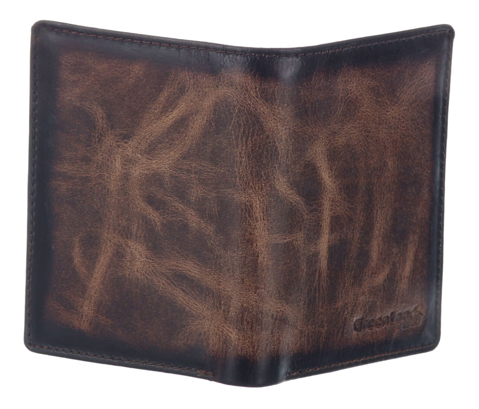 GreenLand Nature Geldbörse Wallet RFID, aus echtem Leder mit RFID-Blocker Schutz