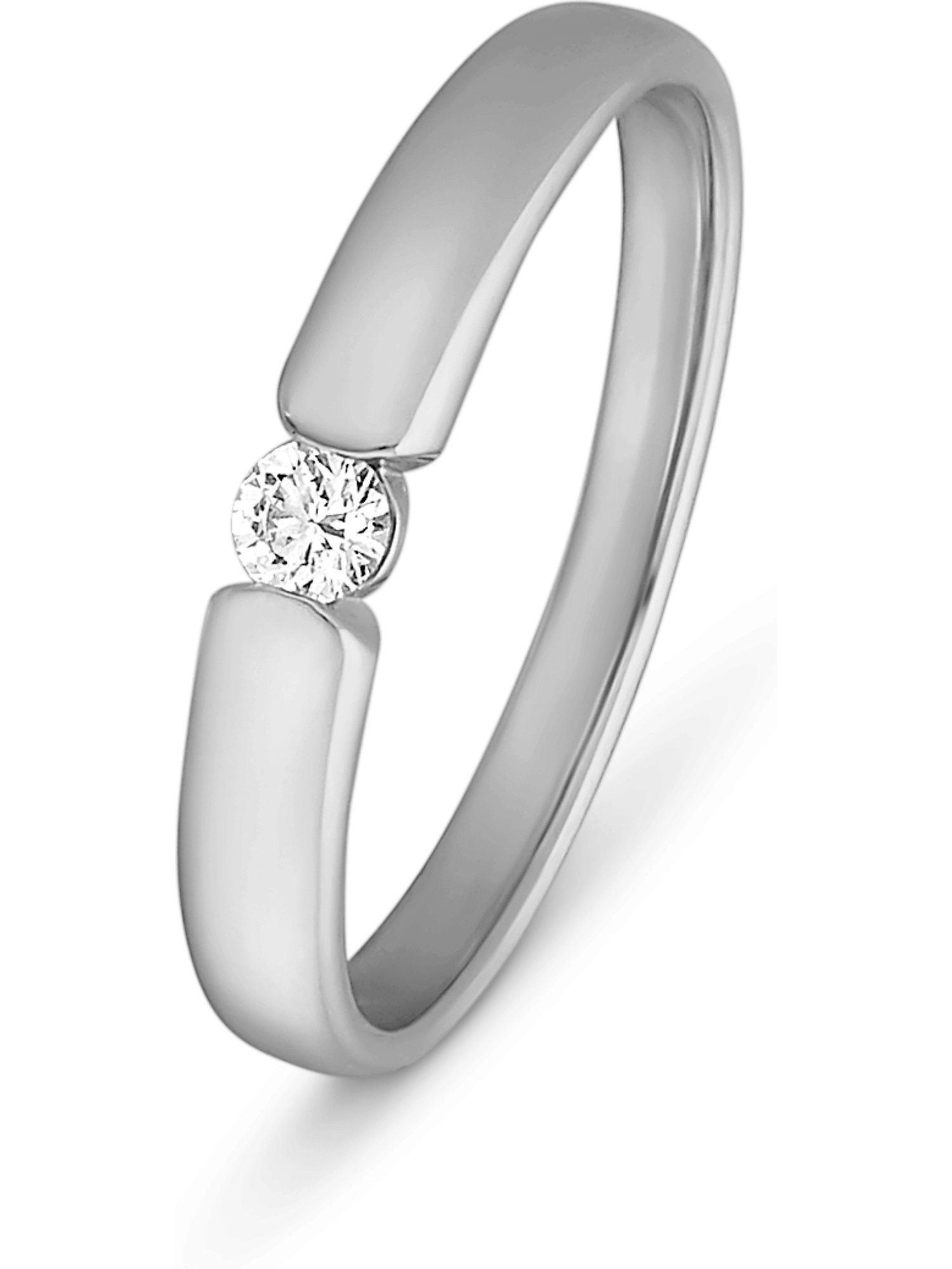 CHRIST Diamantring CHRIST Damen-Damenring 585er Weißgold 1 Diamant günstig online kaufen