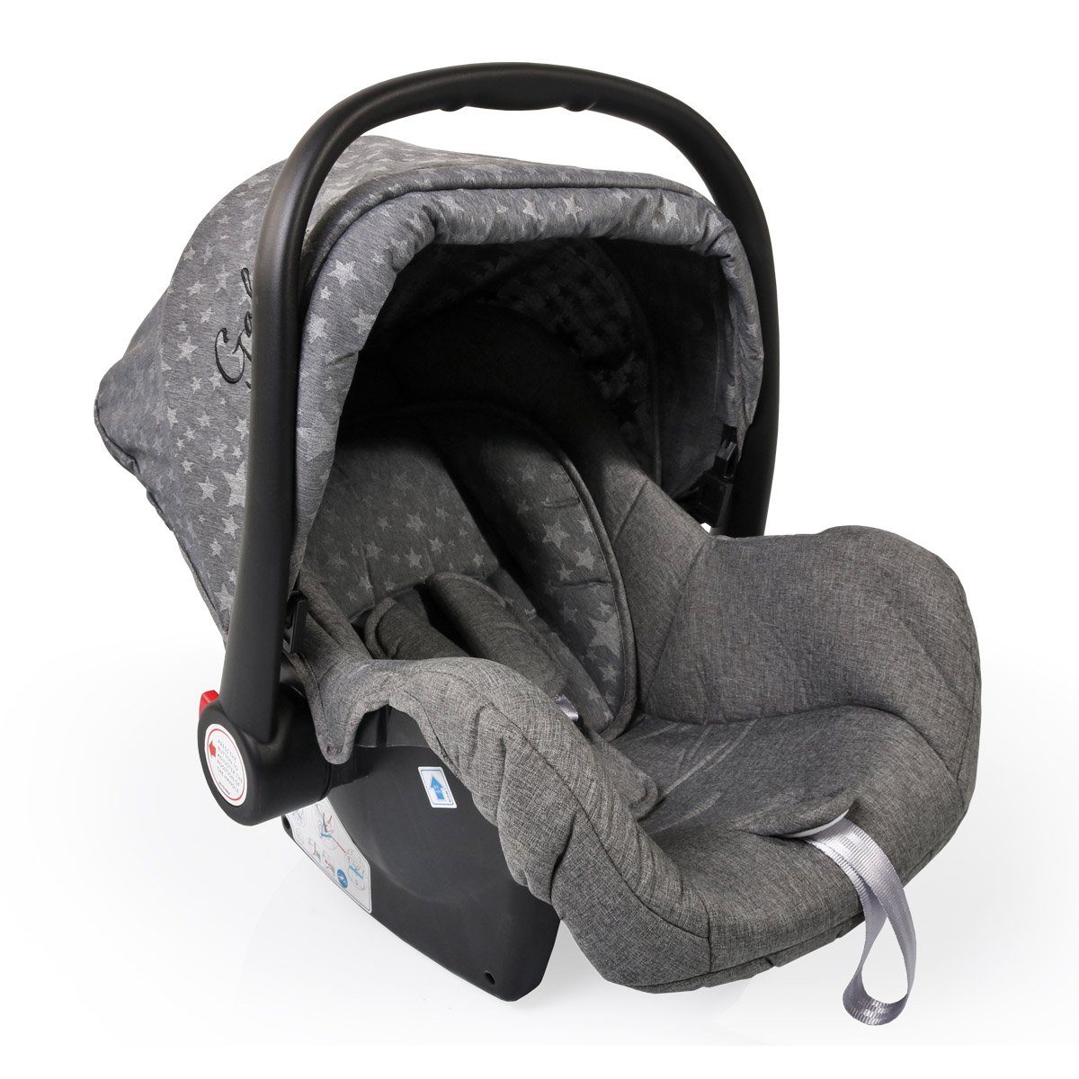 - Moni grau Gala Sterne Babyschale bis: Sitzpolster Gruppe 13 13 0+, kg), (0 kg, Babyschale Premium, Fußabdeckung,