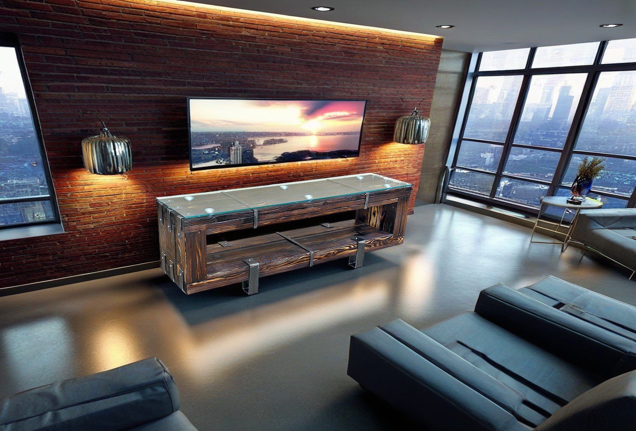 CHYRKA Lowboard TV Board (120-200 cm) BORYSLAW Lowboard Fernsehschrank TV Schrank